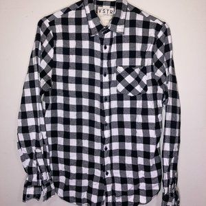 VSTR (Tilly's) flannel black/white (small)